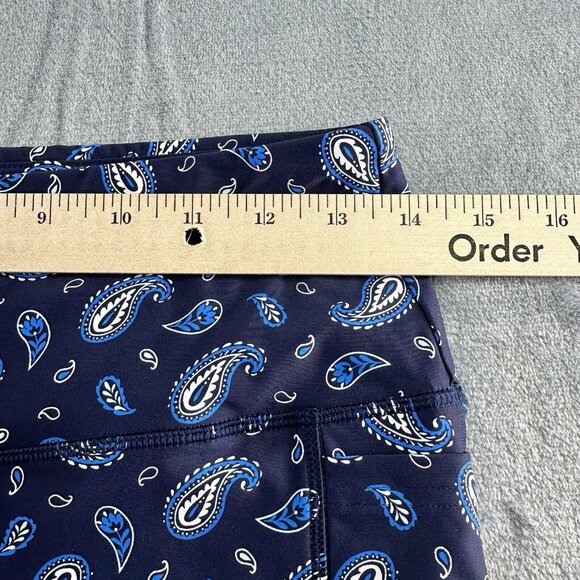 Lands' End Bike Swim Shorts Women's M High Waisted 6" UPF 50 Chlorine Resistant - Picture 2 of 9